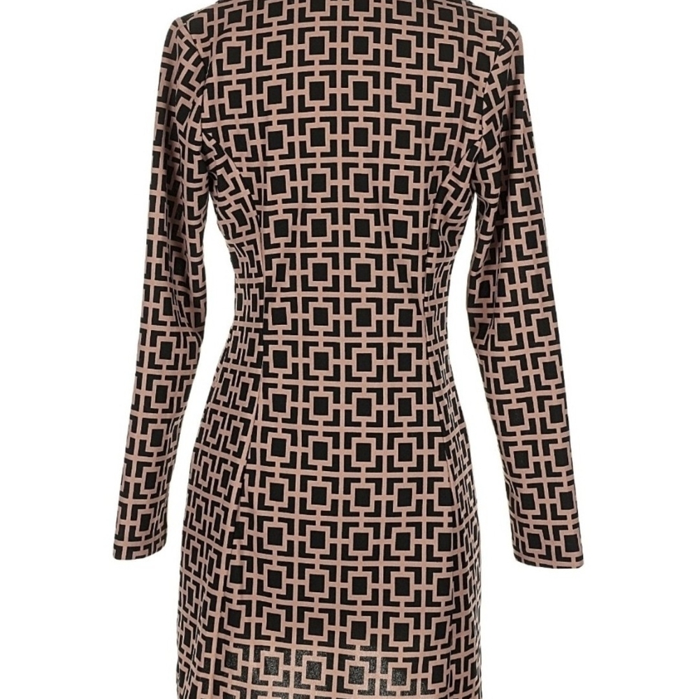 Geometric Patterned Mini Dress/Blazer - Picture 2 of 2